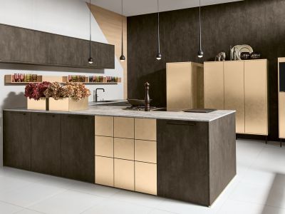Krüper Küchen Küche Pronorm Metall Gold Stahl Ultramatt